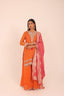 Embroidered Tissue Sharara Set