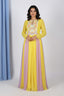 Yellow & Lavender Embroidered Anarkali