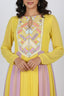 Yellow & Lavender Embroidered Anarkali