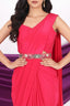Drape Saree with Embellished Waistcoat