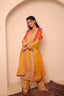 Yellow Colored Embroidery Stitched Plazo Set
