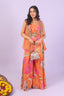 Floral Palazzo Set With Cape