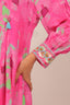 Fuchsia Pink Floral Printed Cord Set