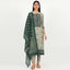 Green Color Unstitched Linen suit