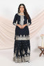 Embroidered Georgette Sharara Set