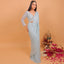 Sky Blue Color Embroidery Drape Saree