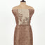 Saddle Brown Color Unstitched Tissue Suit