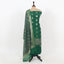 Bottle Green Color Unstitched Chanderi Suit