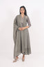 Grey Color Neck Embroidered Work Stitched Anarkali Kurti Set