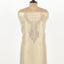 Beige Color Unstitched Tissue Suit