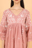 Thread Embroidered Work Short Dress