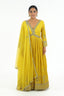 Yellow Embroidered Anarkali