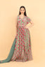 Floral Printed Gown With Stylish Sleeves