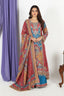 Multi-Color Printed Ethnic Suit Set with Dupatta