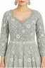 Grey Color Embroidered Anarkali Set