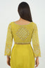 Yellow Sequins Embroidered Drape Saree