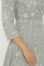 Grey Color Embroidered Anarkali Set
