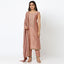 Pastel pink Color Unstitched Tissue suit