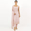 Pink color Unstitched Tissue Suit