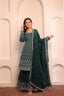 Bottle Green-Color Heavy Embroidered Stitched Gharara-Set