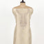 Beige Color Unstitched Tissue Suit