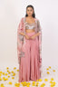 Crop top Gharara Set With Cape