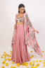 Crop top Gharara Set With Cape