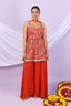 Embroidered Sharara Set With Dupatta