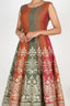 Brocade Anarkali Set with Embellished Dupatta