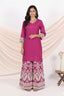 Embroidered Palazzo Suit Set