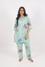 Stitched Cord Set With Deatils Of Floral Print