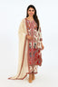 Beige Color Printed Stitched Kurta Set