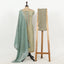 Sea Green Color Unstitched Organza Suit