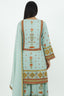 Ice blue Color Printed Short Kurti With Palazzo