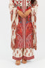 Beige Color Printed Stitched Kurta Set