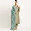Sea Green Color Unstitched Organza Suit