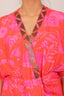 Rose Red with Fuschia Pink Floral Print Dress