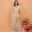 Beige Color Heavy Thread Embroidered Stitched Sharara Set