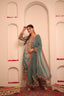 Sea Green Color Stitched Plazo Set