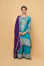 Heavy Embroidered A-Line Style Sharara Set
