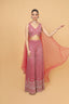 Embroidered Crop-top Palazzo Set