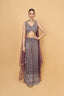 Embroidered Crop-top Palazzo Set