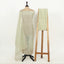 Pista Green Color Unstitched Tissue Suit