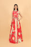 Sequins Embroidered Printed Gown