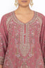 Pink Color Stitched Plazo Set