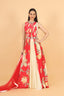 Sequins Embroidered Printed Gown