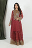 Embroidered Sharara Set with Dupatta