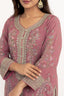 Pink Color Stitched Plazo Set