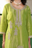 Silk Kurta Set with Embellished Dupatta