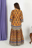 Mustard Printed Kurta Sharara Set with Embellished Dupatta